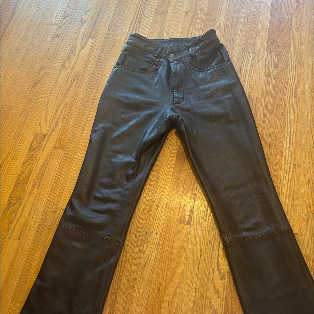 Maxima Brown leather pants